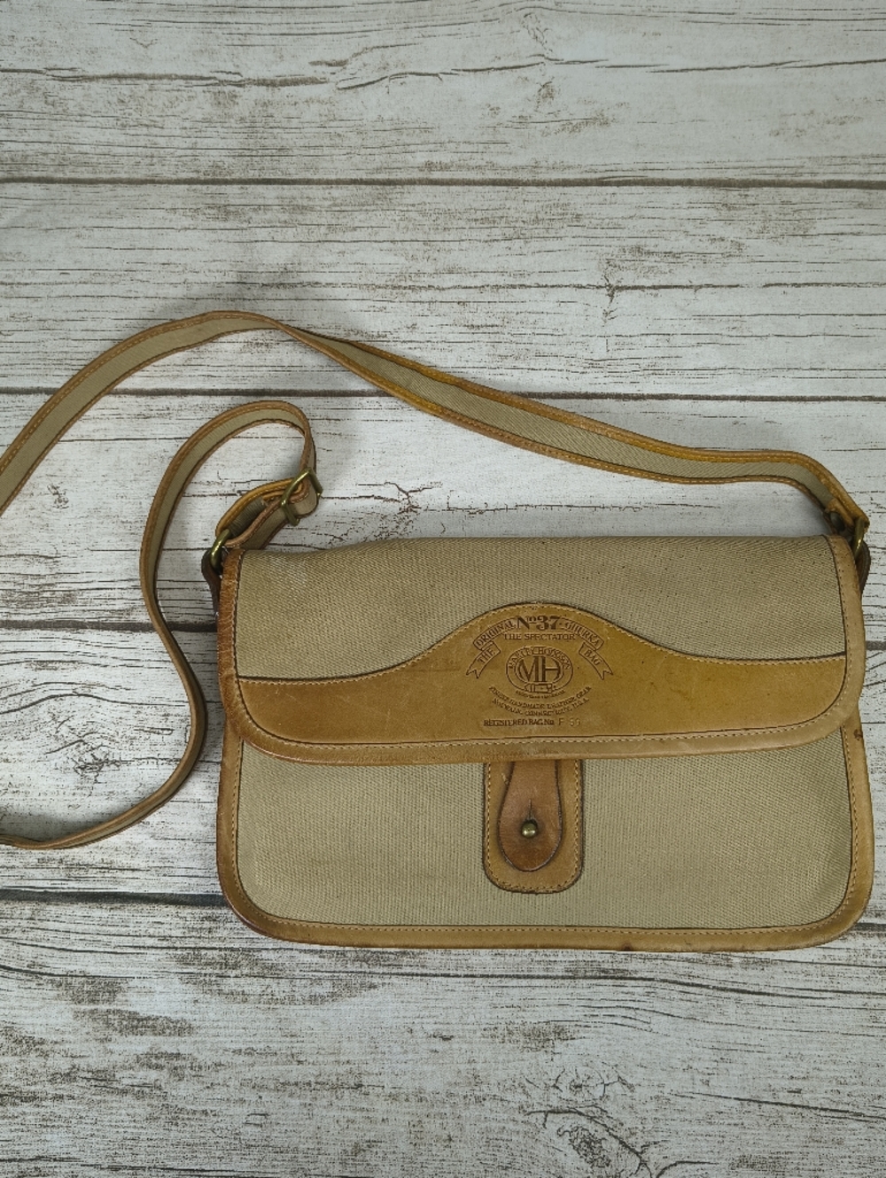 Marley Hodgson Original Ghurka Bag The Spectator No 37 Leather And Twill